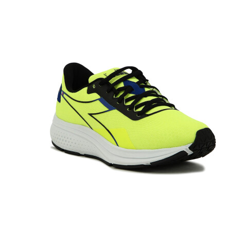 Diadora Champion Running Hombre Active PASSO 2 Amarillo Fluo-Negro