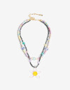 Collares Cortos Color Collar Corto Beads Y Dije - Combinacion Multicolor