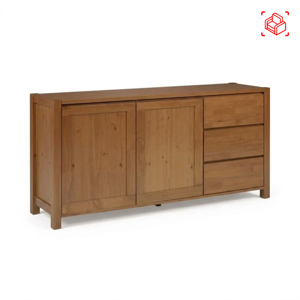 APARADOR/CRISTALERO MADERA MARRON TOLEDO