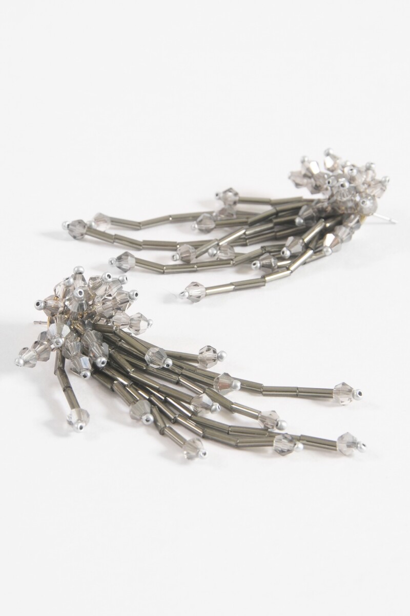 Caravanas mostacillas party peltre