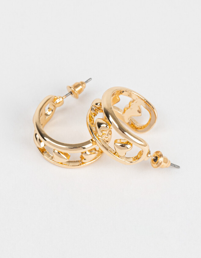 Aros Argollas Bubble Argollas Bubble - Dorado