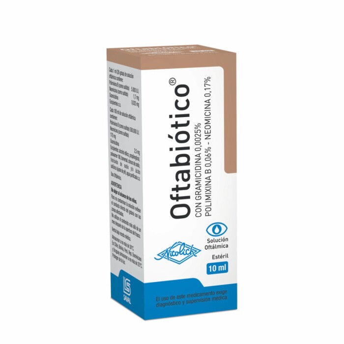 OFTABIOTICO COL.X 10 ML. CJ única