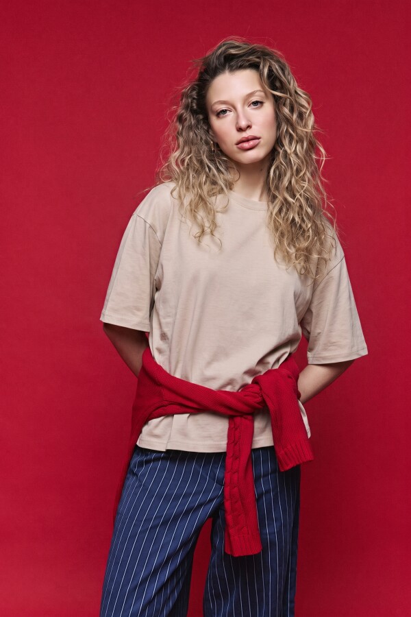 REMERA ZIVA Beige