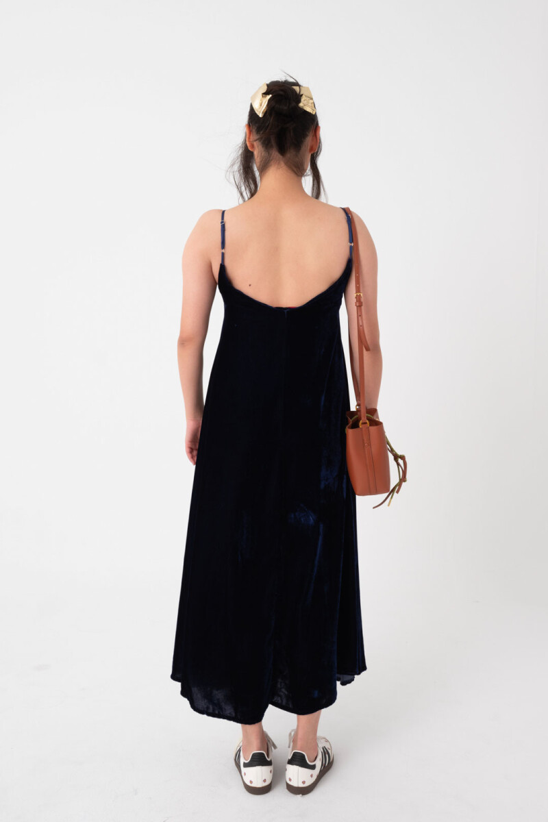 VESTIDO LARGO Azul