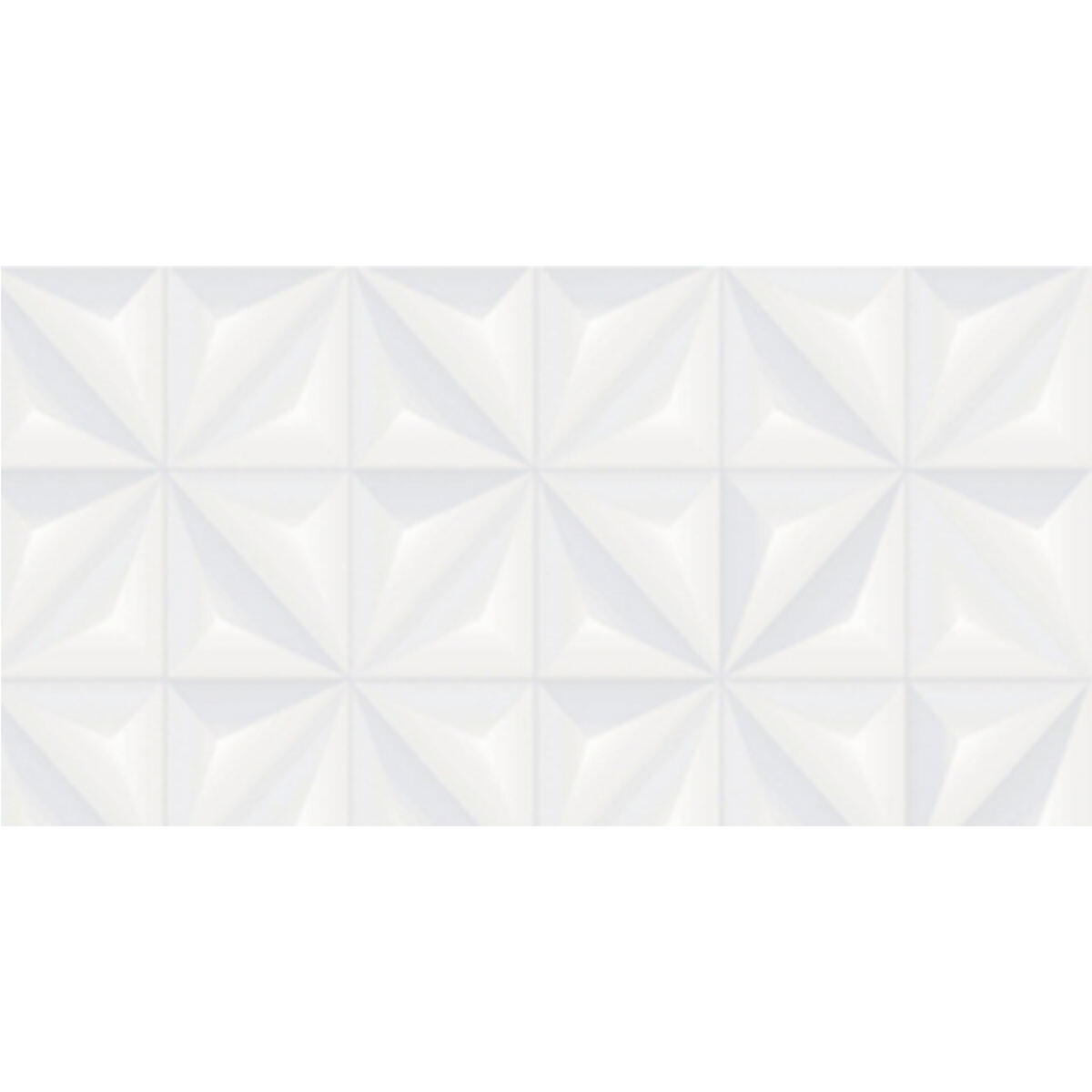 Cerámica Blanco 32X57 Relieve Mate Blanco Sin Rectificar 