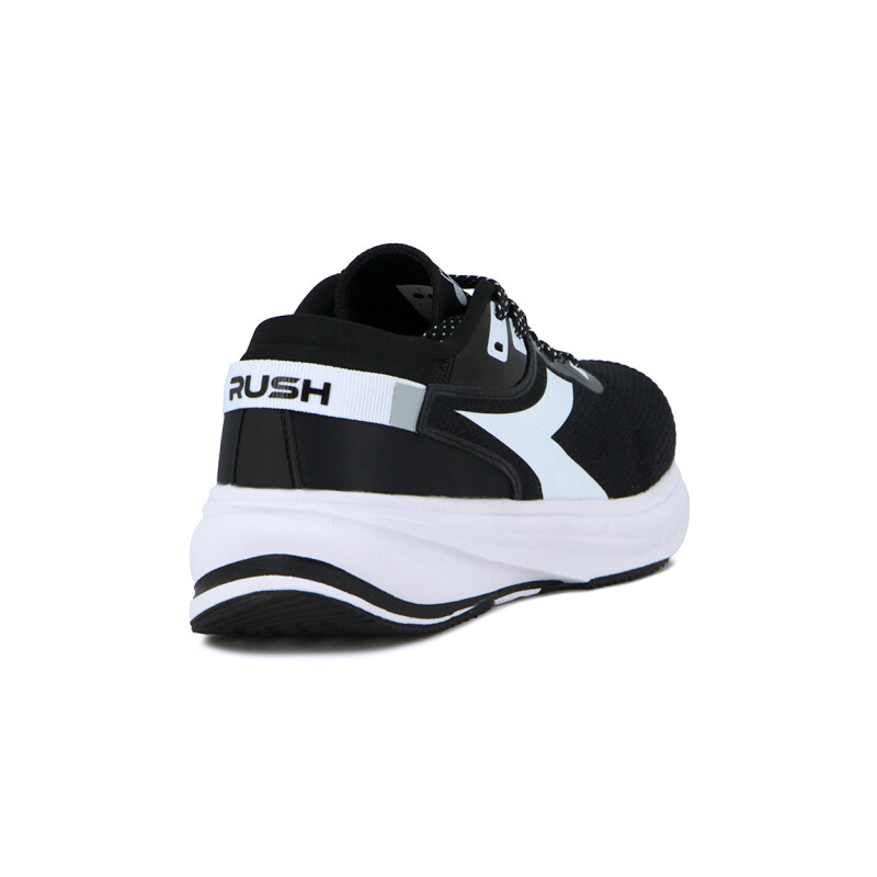 Diadora Rush Calzado Running Hombre - Black/white Negro-blanco