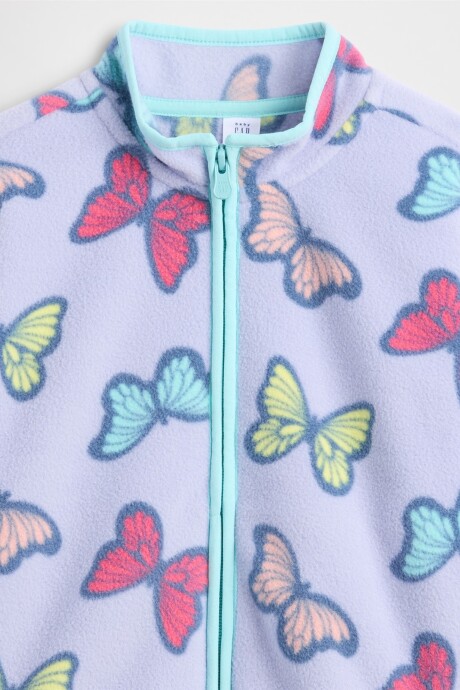 Canguro Con Cierre Polar Toddler Niña Butterflies