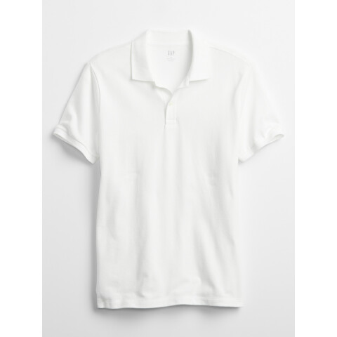 V-STRETCH PIQUE POLO - SOLID WHITE V2 GLOBAL