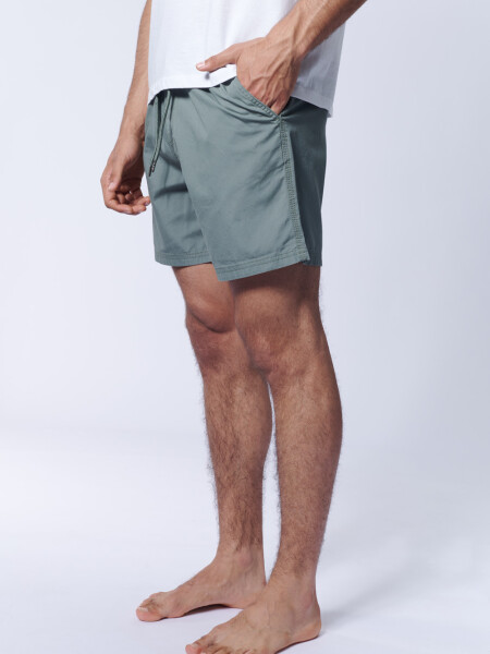 Short de baño de algodón listo Verde