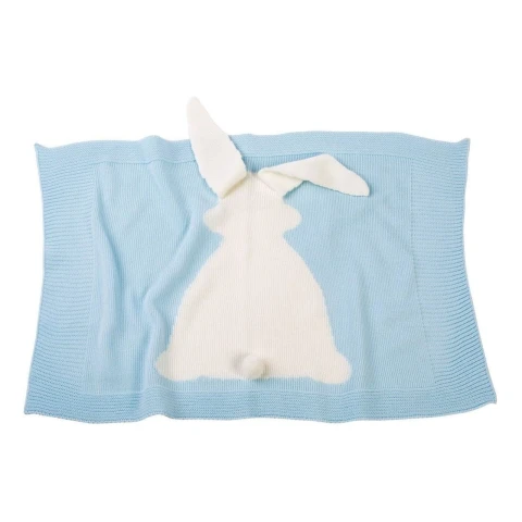 Manta Llorens Para Bebé Reborn Recién Nacido Muñeco Niño Color Variante Celeste