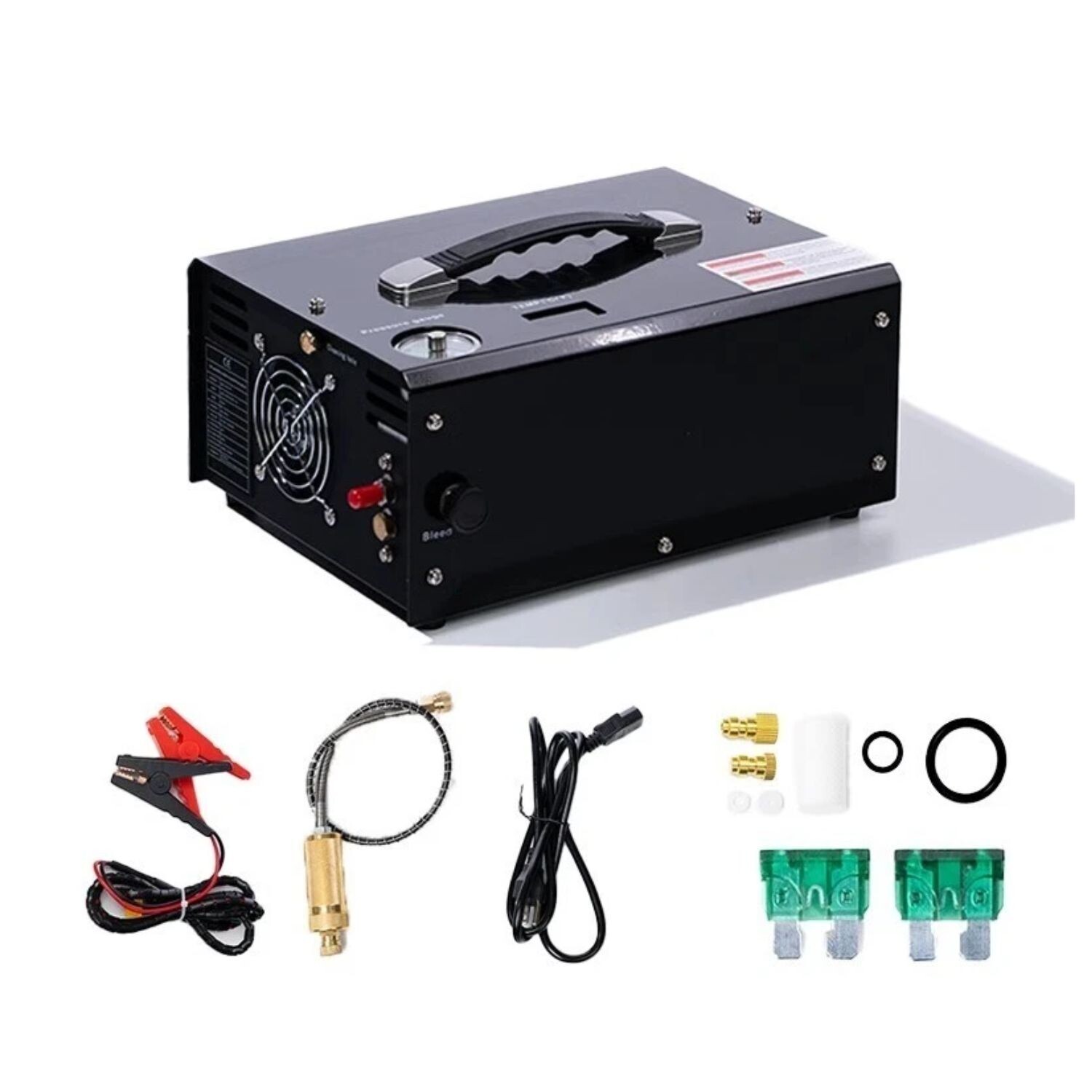 Compresor PCP 12V con filtro grande 4500 PSI — Aventureros