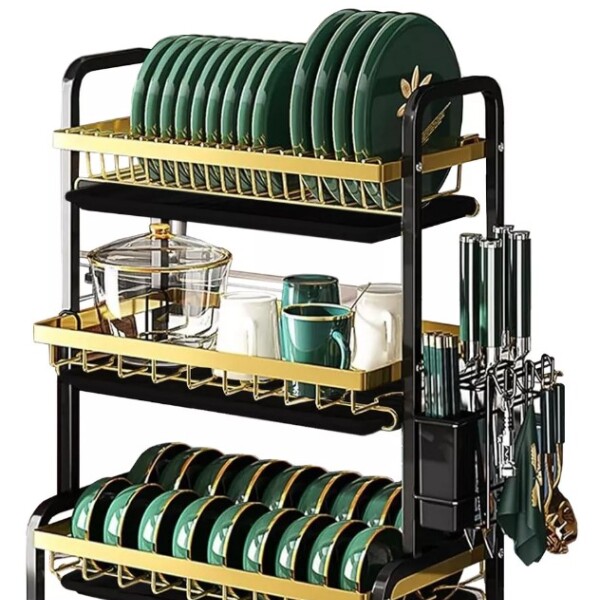 Escurridor Seca Platos 3 Niveles Cubiertos Fregadero Bandeja Estantes Cocina Alacena Imback Color Negro Escurridor Seca Platos 3 Niveles Cubiertos Fregadero Bandeja Estantes Cocina Alacena Imback Color Negro