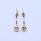 Caravanas antiguas oro 18k con brillantes y diamantes. Caravanas antiguas oro 18k con brillantes y diamantes.