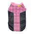 Abrigo Capa Polar Perro Buzo Para Mascotas Pequeñas Variante Color Rosa Y Negro Cuadrille Talla XXL
