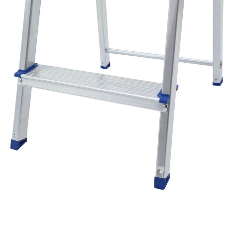 Escalera en Aluminio de 7 Escalones Plegable Mor Plateado