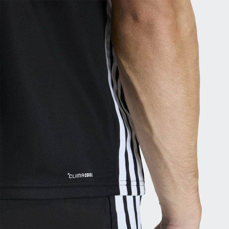 Remera Adidas Workout Essentials Base 3 Rayas Negro