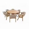 JUEGO COMEDOR NEW TIMBA/SE/6 - CREMA 305540 (CD) Unica