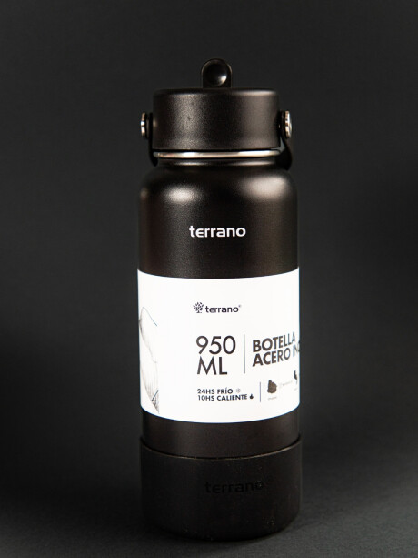 Botella Térmica con Pico 950mL. Negro
