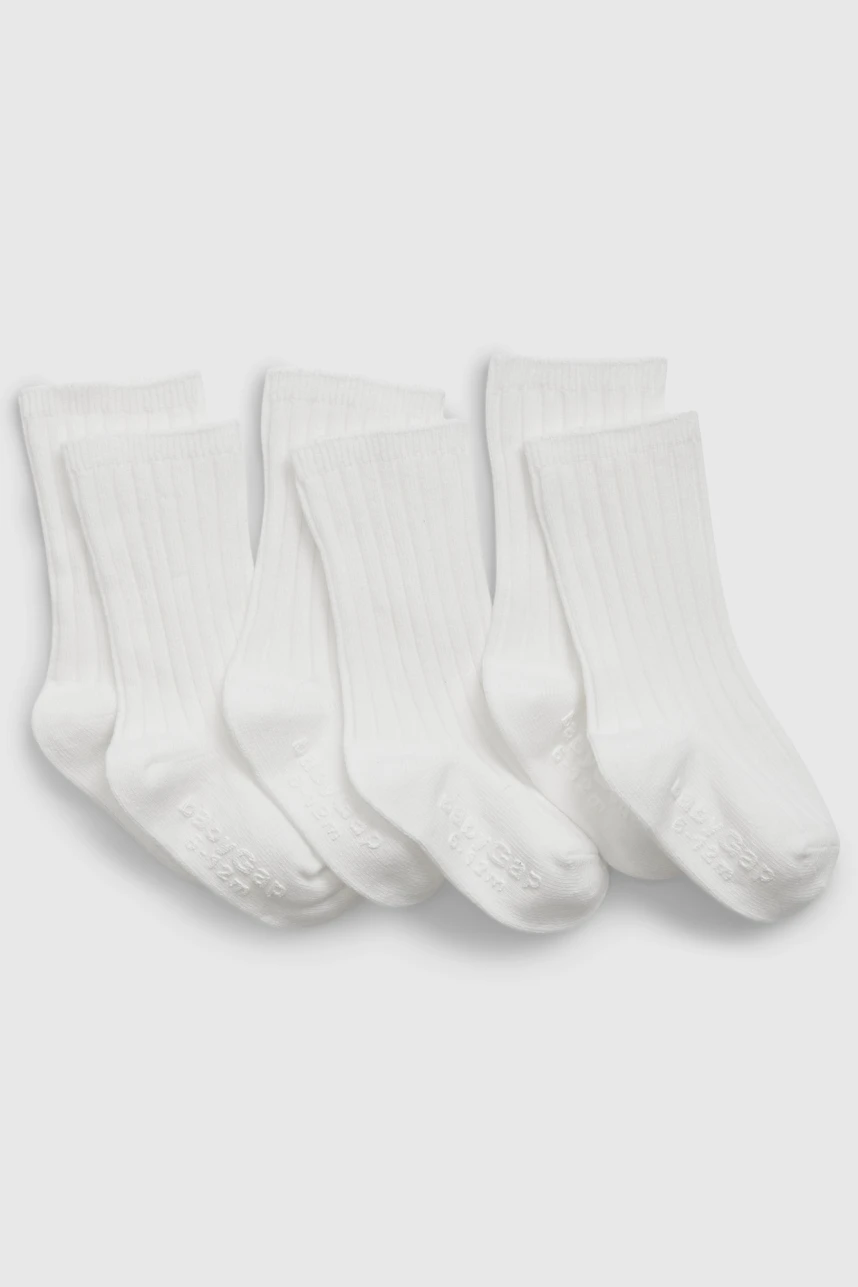 Medias Pack X3 Bebé Optic White 1