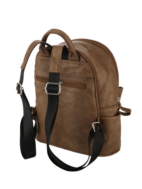 Mochila Doble Cierre Brandy