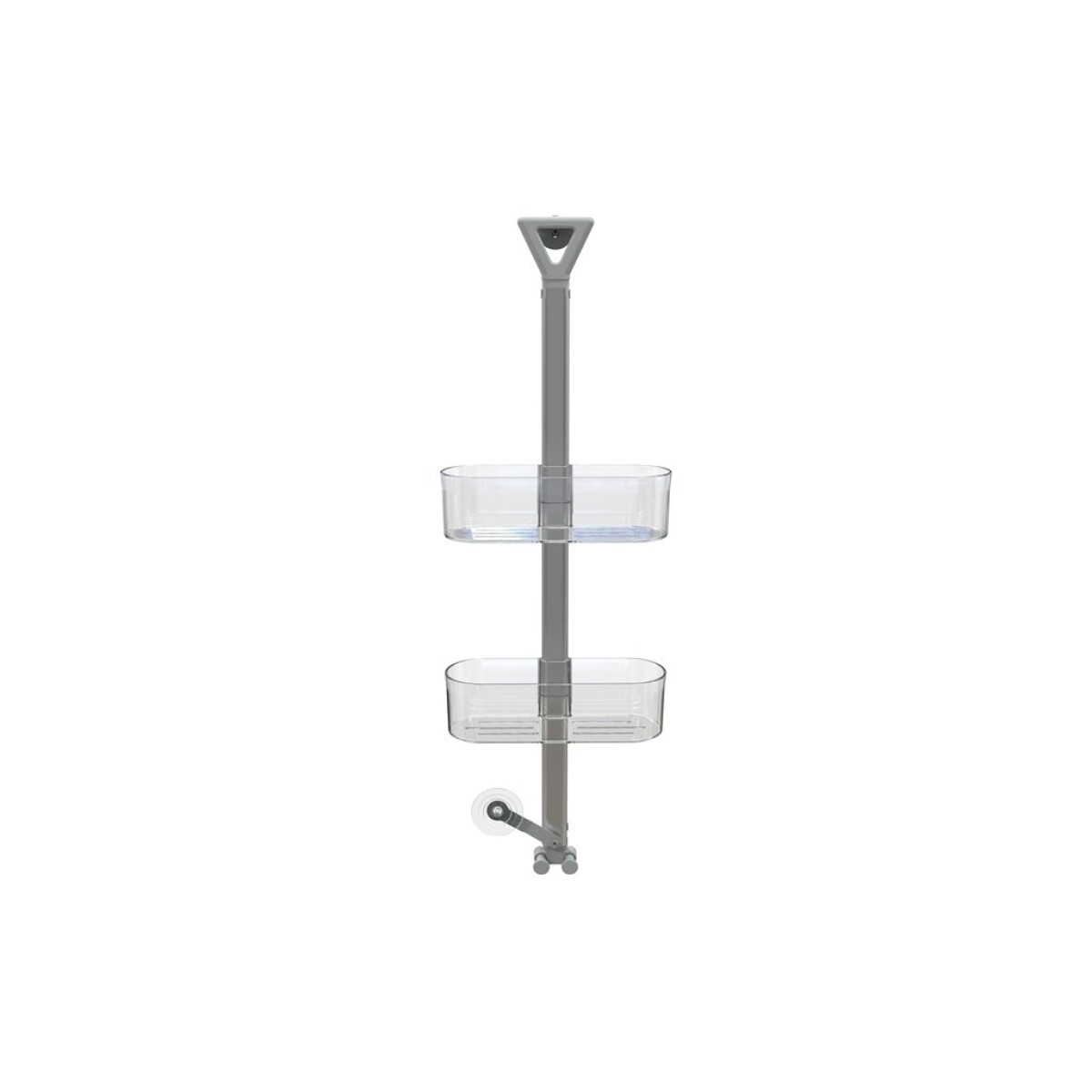 ESTANTE DE BAÑO AJUSTABLE EN ALTURA H.70CM TRANSPA 
