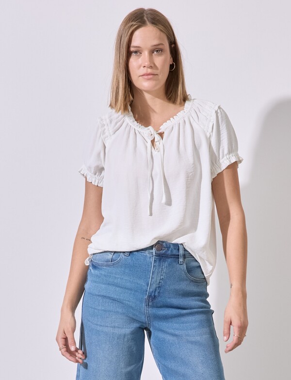 Blusa Frunces CRUDO