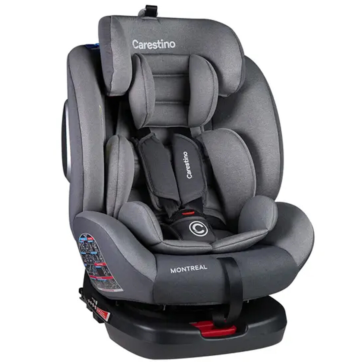 Butaca Carestino Montreal con ISOFIX 360 de 0 a 36kg - Gris 