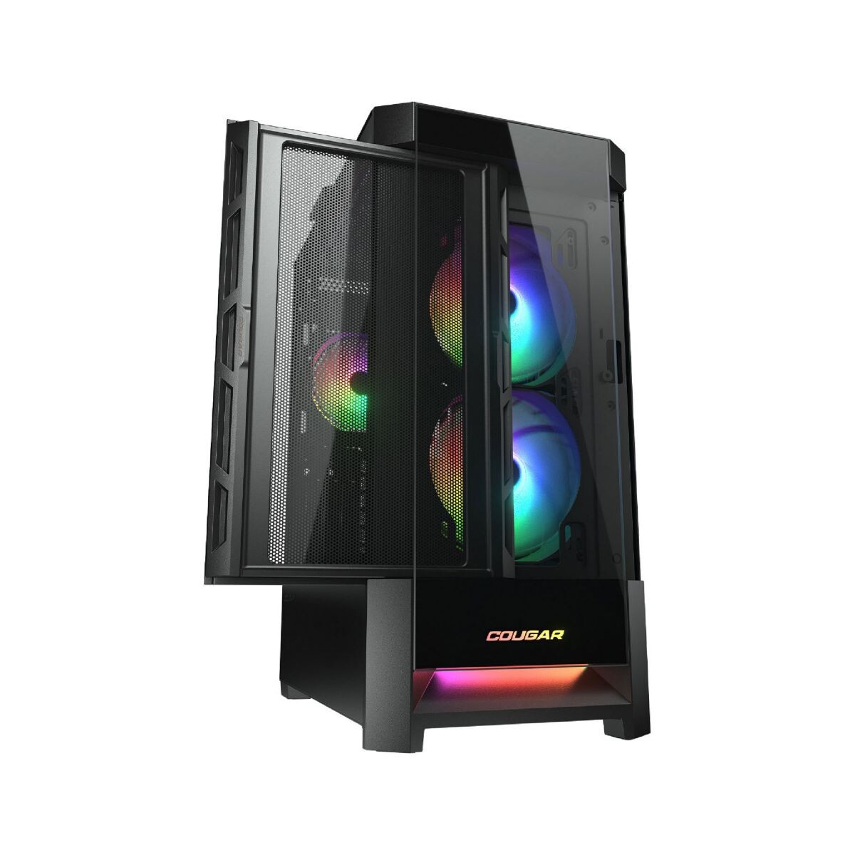 Gabinete Cougar Duoface Rgb Black 