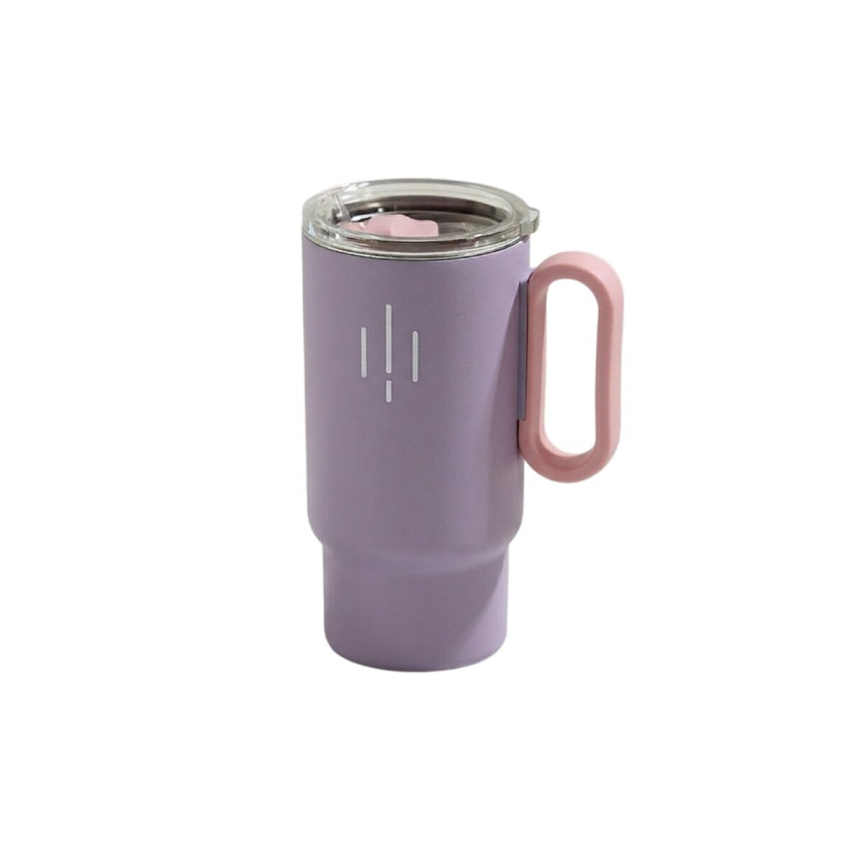 Vaso térmico de acero con tapa y asa - 560ml - Violeta 