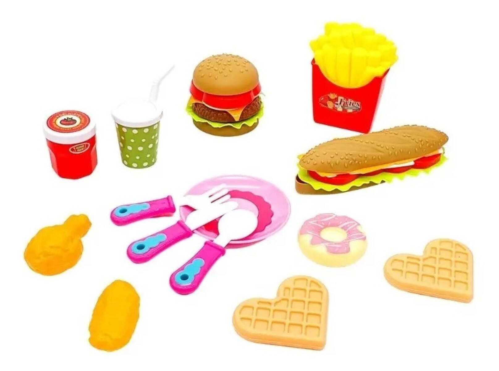 Juego De Comida Rápida - 10 Piezas 