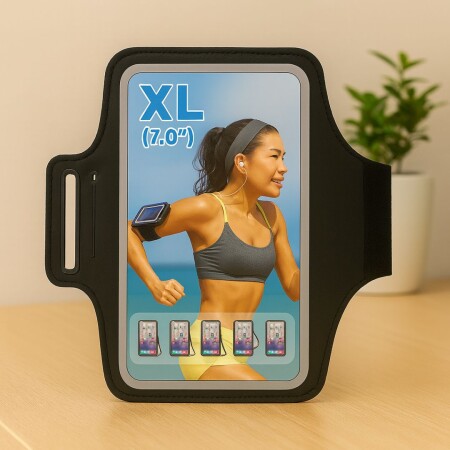 BANDA DEPORTIVA PARA BRAZO XL 7" NEGRO