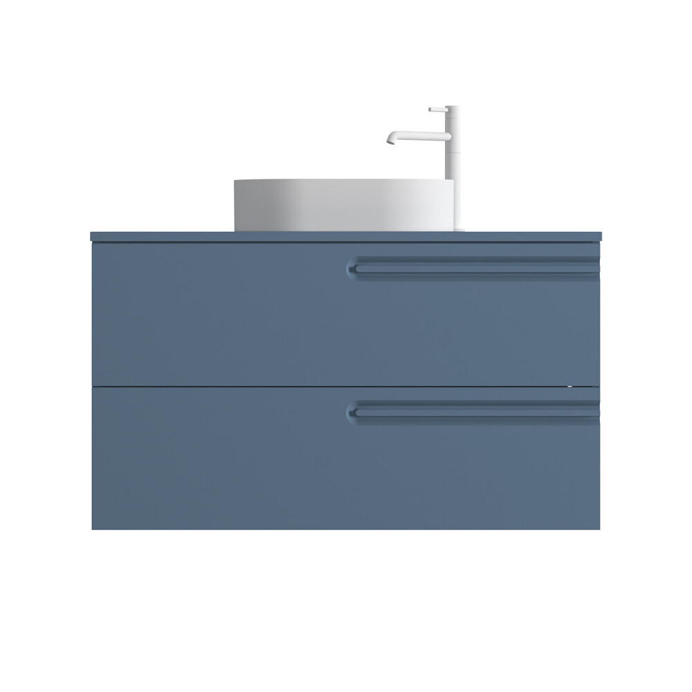 MUEBLE DE BAÑO ECONIC 100 CM AZUL VAPOR CON ENCIMERA Mueble De Baño Econic 100 Cm Azul Vapor Con Encimera