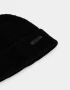 Gorro Clasico Gorro Tejido Con Tag - Negro