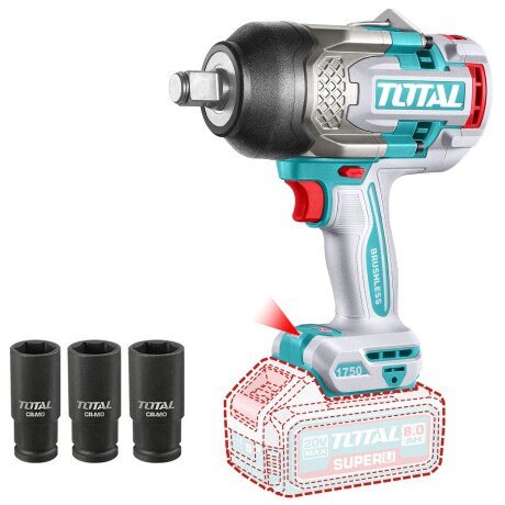 Llave De Impacto 3/4" 1750Nm Inalámbrica A Batería 20v Llave De Impacto 3/4" 1750Nm Inalámbrica A Batería 20v