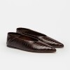 Ballerina Berta En Cuero Snake Print Marron