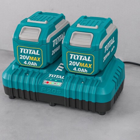 Cargador Rápido Doble para Batería 20V Total Cargador Rápido Doble para Batería 20V Total