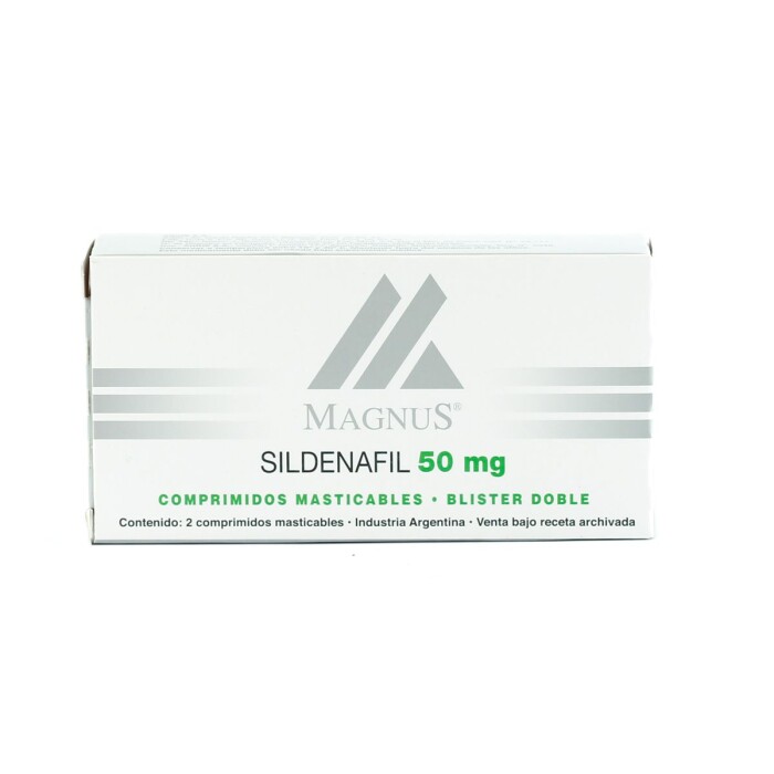 MAGNUS 50 MG. MASTICABLE CJ X 2 COMP. única