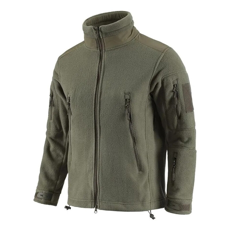 Campera Polar Táctica Verde