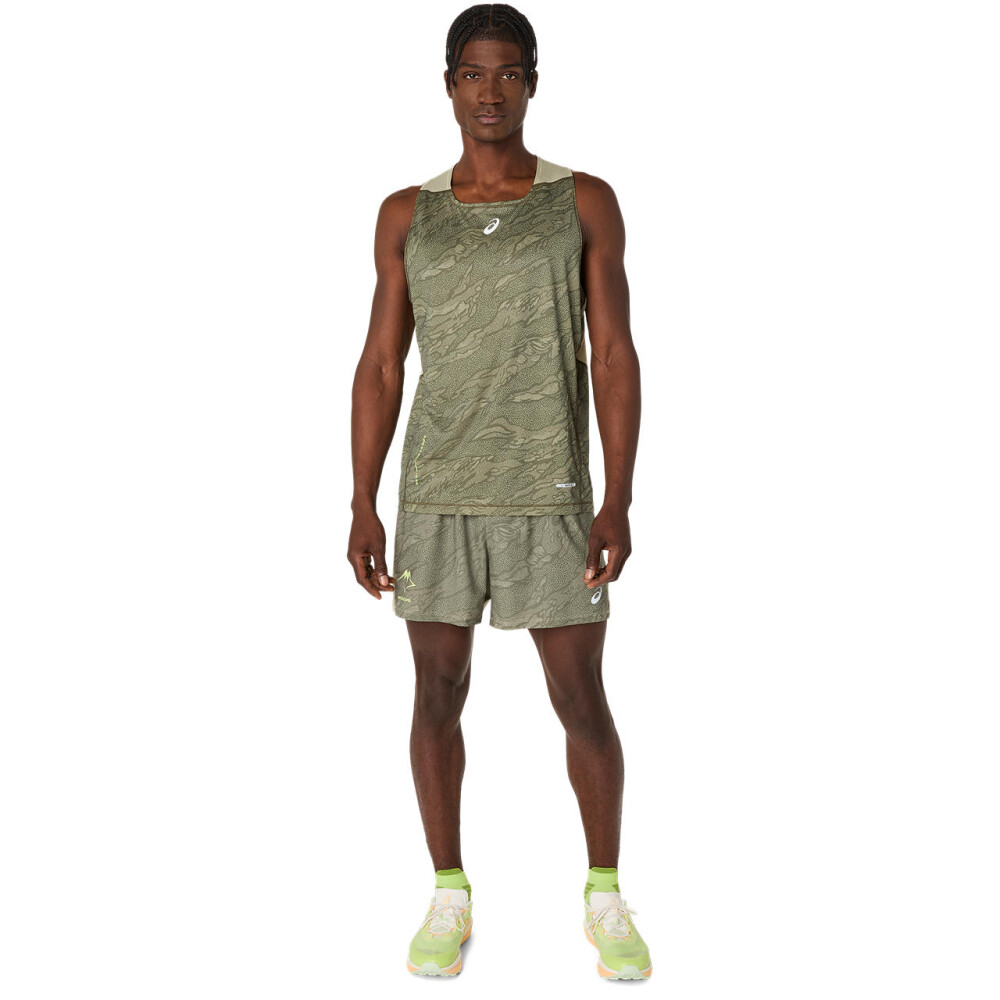 Bividi Running Fujitrail Singlet Hombre Mantle Green/khaki