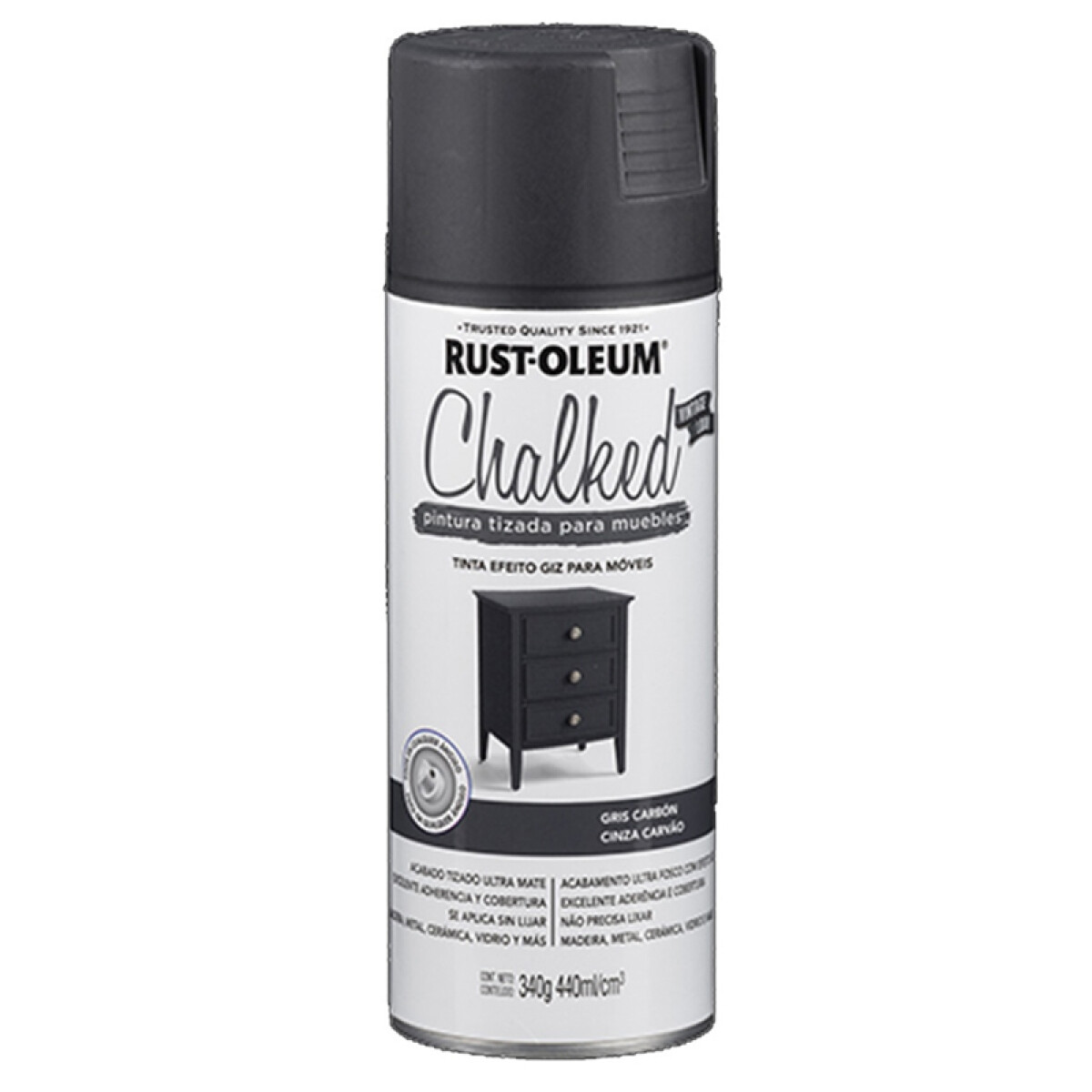 AEROSOL RUST OLEUM TIZADO GRIS CARBON 340GR. - N/a 