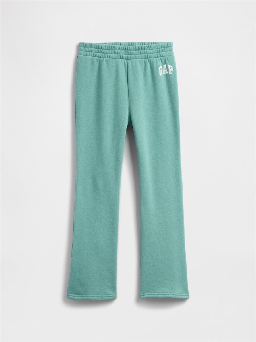 Pantalón Deportivo Logo Bootcut Niña - Turquoise Smoke 805 