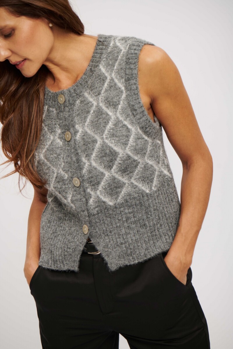 CHALECO ELIN GRIS