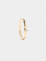 Anillo Doble Con Perla dorado
