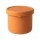 Contenedor Recipiente de Alimentos 250Ml c/ Tapa en Silicona Naranja