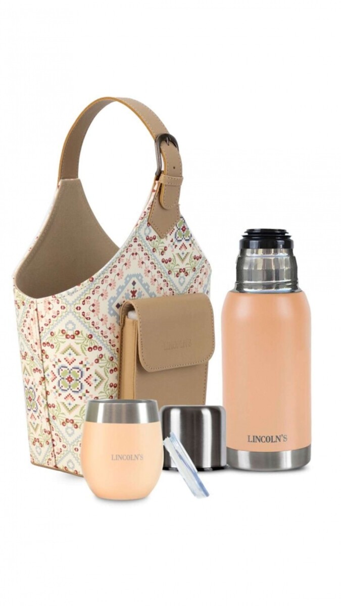 Kit Matero Nodes - Azulejo Verde C/ Coral Pastel 