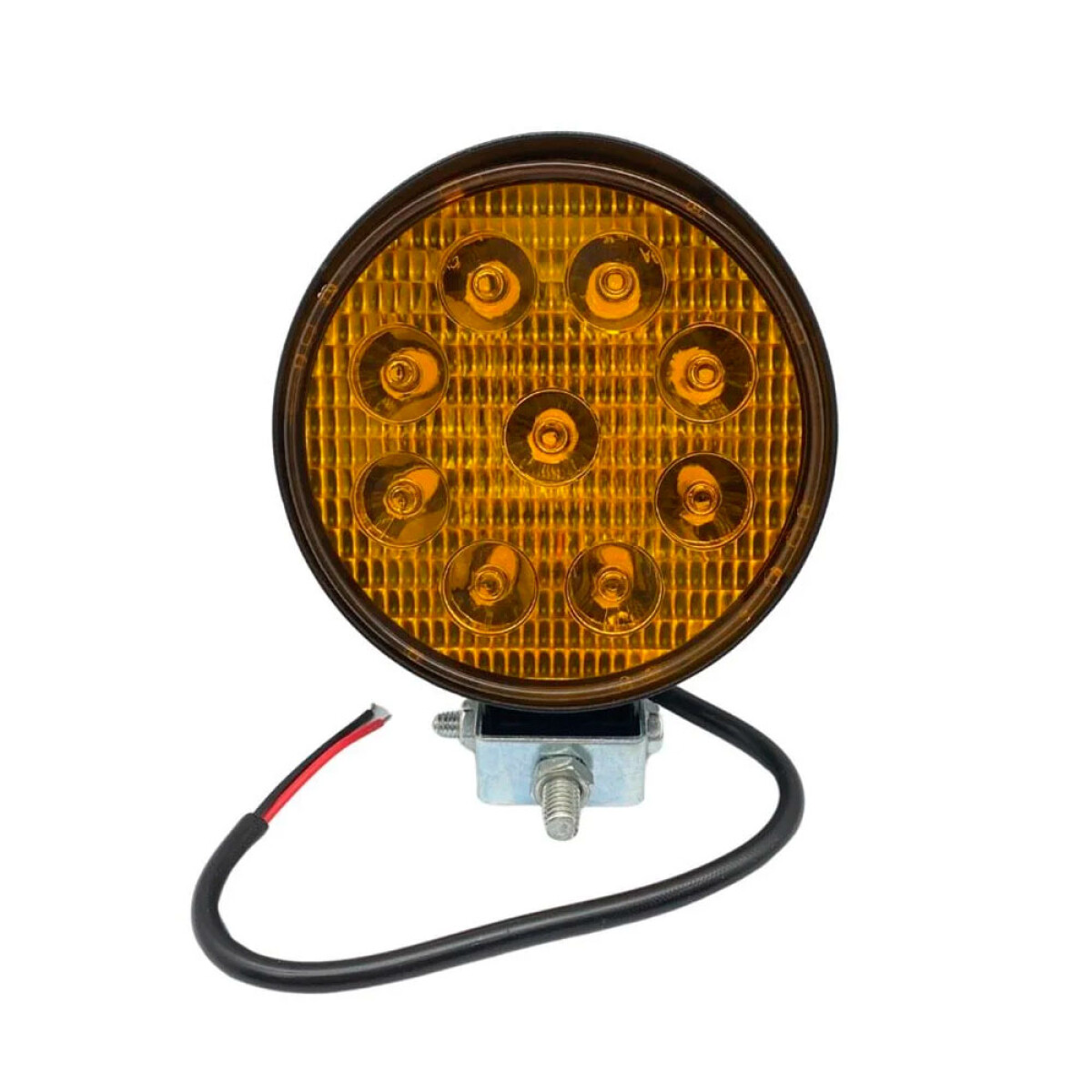 LAMPARA - CAMINERO LED REDONDO 11,5CM 9 LED 12/24V AMBAR DUNCAN 