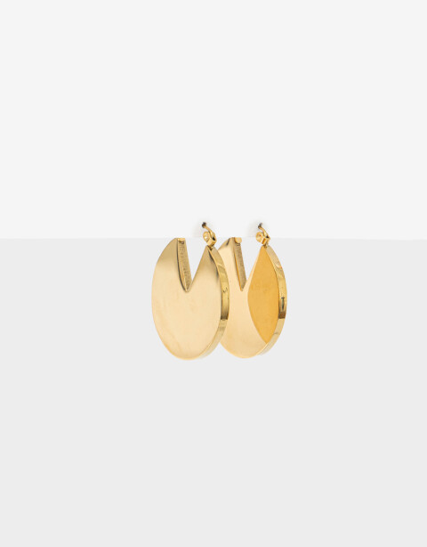 Aros Argollas Metal Aros Argolla Acero Circular - Dorado