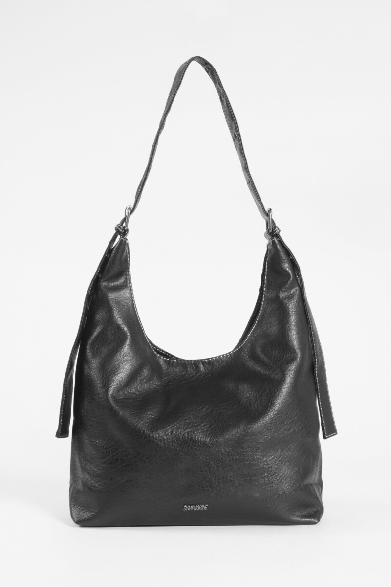 Cartera soft ojalillos negro