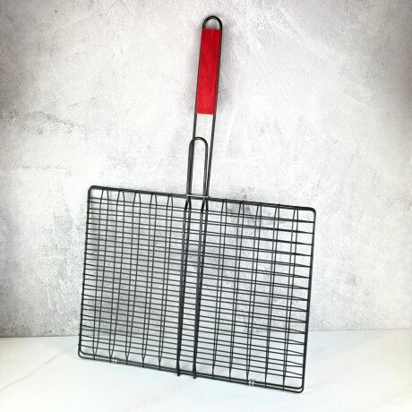 Rejilla Doble Rectangular Para Parrilla Con Mango De Madera 30cm x 40cm x 60cm Rejilla Doble Rectangular Para Parrilla Con Mango De Madera 30cm x 40cm x 60cm