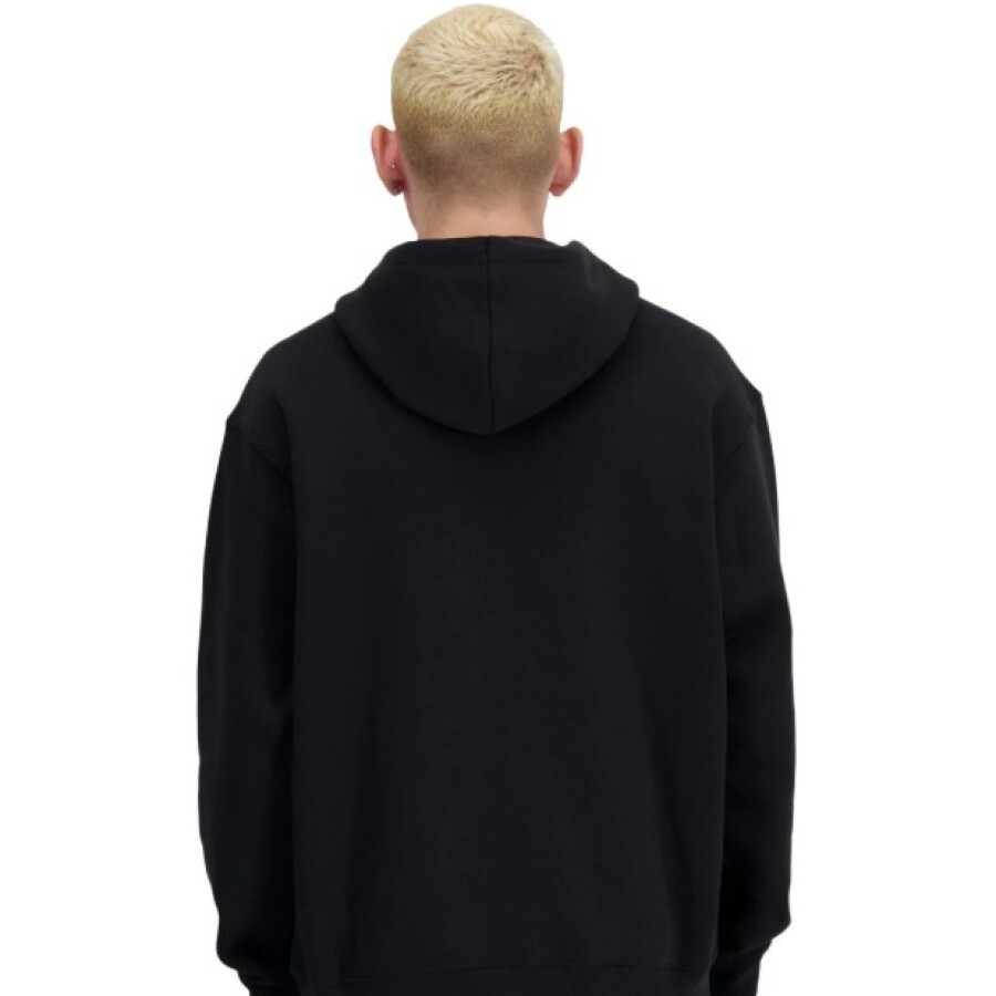 Canguro de Hombre New Balance Small Logo French Terry Hoodie Negro